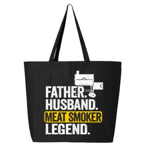 Father Husband Meat Smoker Legend Grilling Dad Meat Smoking 25L Jumbo Tote