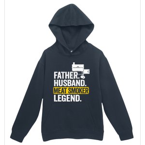 Father Husband Meat Smoker Legend Grilling Dad Meat Smoking Urban Pullover Hoodie