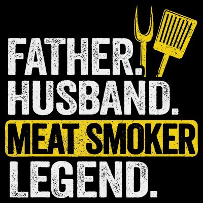 Father Husband Meat Smoker Legend Grilling Dad Meat Smoking T-Shirt