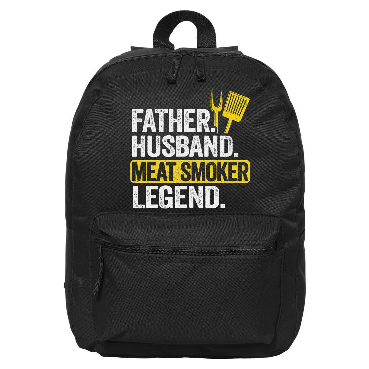 Father Husband Meat Smoker Legend Grilling Dad Meat Smoking 16 in Basic Backpack