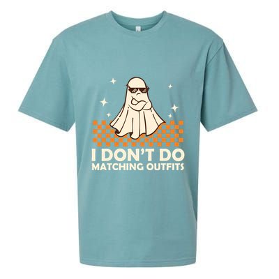 Family Halloween Matching Shirts I DonT Do Matching Outfits Sueded Cloud Jersey T-Shirt