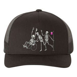 Funny Halloween Nurse Skeletons for Hospital Crew Yupoong Adult 5-Panel Trucker Hat