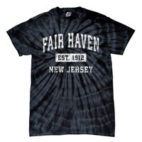 Fair Haven New Jersey Nj Vintage Established Sports Tie-Dye T-Shirt