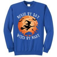 Funny Halloween Nurse By Day Witch By Night Nurse Gift Sweatshirt