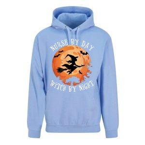 Funny Halloween Nurse By Day Witch By Night Nurse Gift Unisex Surf Hoodie