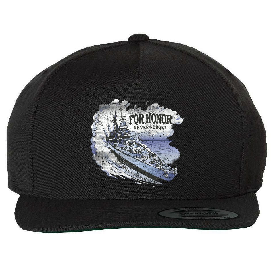 For Honor Never Forget Navy Seals Ship Wool Snapback Cap