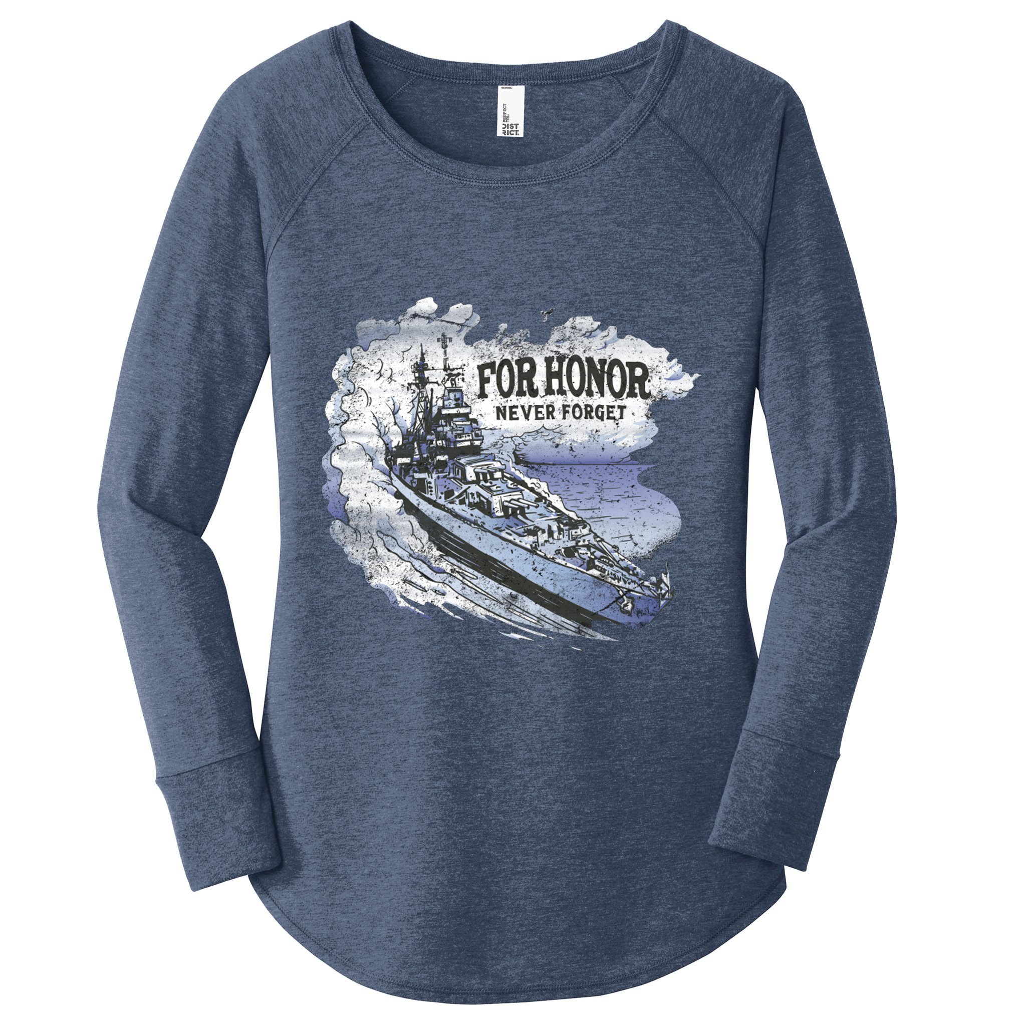 For Honor Never Forget Navy Seals Ship Women's Perfect Tri Tunic Long Sleeve Shirt