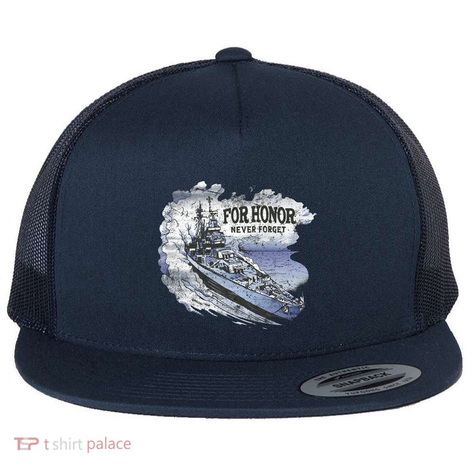 For Honor Never Forget Navy Seals Ship Flatbill Hat