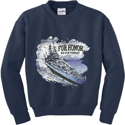 For Honor Never Forget Navy Seals Ship Kids Sweatshirt