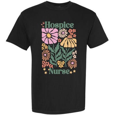 Floral Hospice Nurse Health Care Comfort Colors T-Shirt