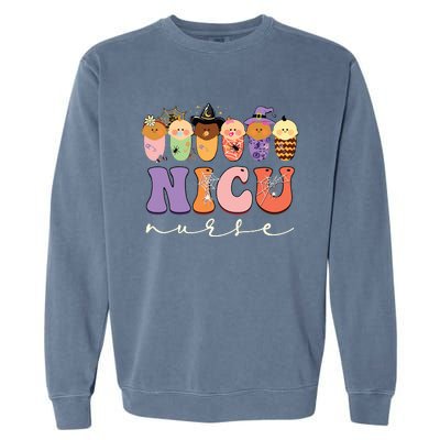 Funny Halloween Nicu Nurse Party Costume Garment-Dyed Sweatshirt