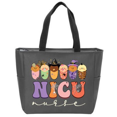 Funny Halloween Nicu Nurse Party Costume Zip Tote Bag