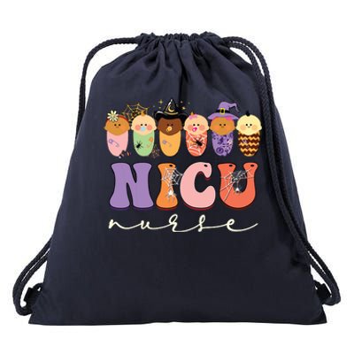 Funny Halloween Nicu Nurse Party Costume Drawstring Bag