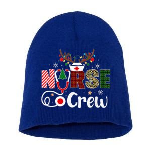 Festive Holiday Nurse Crewneck Short Acrylic Beanie