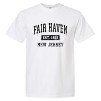 Fair Haven New Jersey Nj Vintage Established Sports Design Garment-Dyed Heavyweight T-Shirt