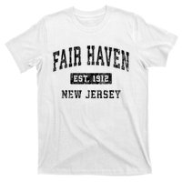 Fair Haven New Jersey Nj Vintage Established Sports Design T-Shirt