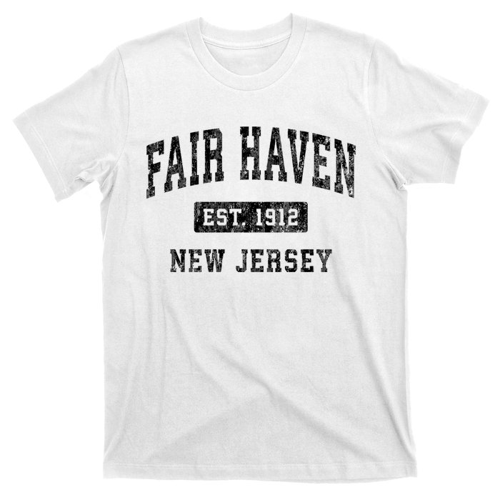 Fair Haven New Jersey Nj Vintage Established Sports Design T-Shirt