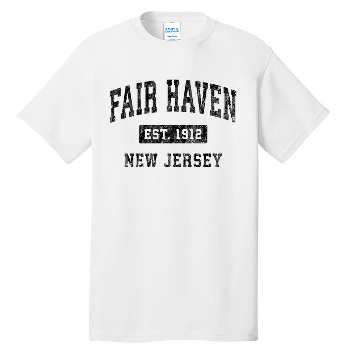 Fair Haven New Jersey Nj Vintage Established Sports Design Tall T-Shirt