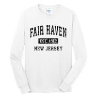 Fair Haven New Jersey Nj Vintage Established Sports Design Tall Long Sleeve T-Shirt