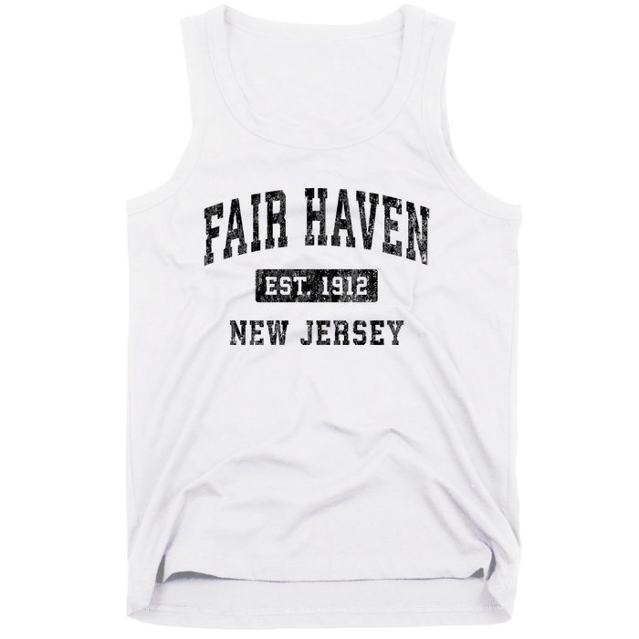 Fair Haven New Jersey Nj Vintage Established Sports Design Tank Top