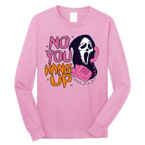 Funny Halloween No You Hang Up Scream Ghostface Mask Long Sleeve Shirt