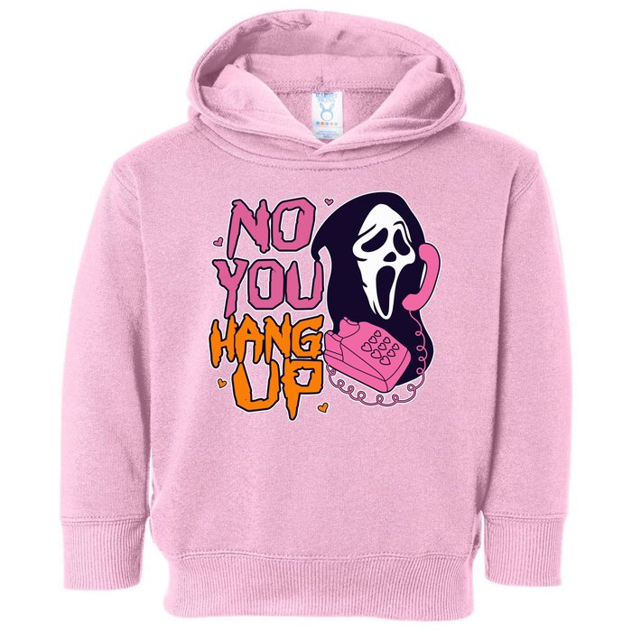 Funny Halloween No You Hang Up Scream Ghostface Mask Toddler Hoodie