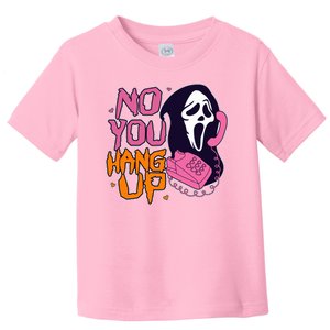 Funny Halloween No You Hang Up Scream Ghostface Mask Toddler T-Shirt