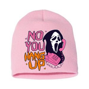 Funny Halloween No You Hang Up Scream Ghostface Mask Short Acrylic Beanie