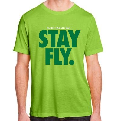 Flight Has No Fear Stay Fly Rodney Mcleod Adult ChromaSoft Performance T-Shirt