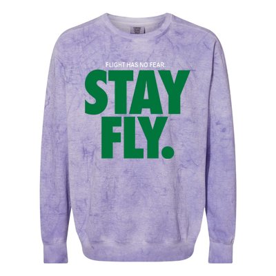 Flight Has No Fear Stay Fly Rodney Mcleod Colorblast Crewneck Sweatshirt