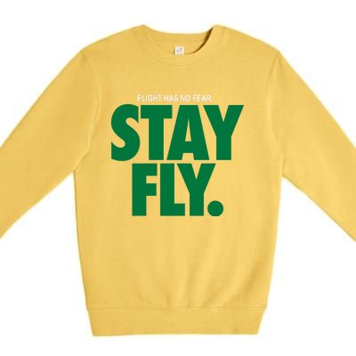 Flight Has No Fear Stay Fly Rodney Mcleod Premium Crewneck Sweatshirt