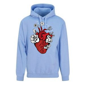 Floral Heart Nurse Cardiac Doctor Health Medical Assistant Gift Unisex Surf Hoodie