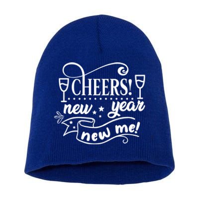 Funny Happy New Years Eve Cheers New Year New Me Party Gift Short Acrylic Beanie