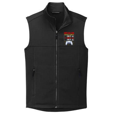 Funny Happy New Year Select Level 2024 Gaming Controller Gift Husband Boyfriend Collective Smooth Fleece Vest