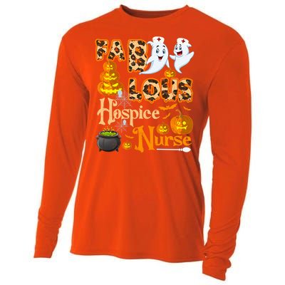 Faboolous Hospice Nurse Funny Rn Squad Halloween Puns Gift Cooling Performance Long Sleeve Crew