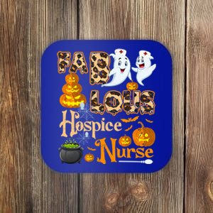 Faboolous Hospice Nurse Funny Rn Squad Halloween Puns Gift Coaster