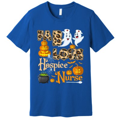 Faboolous Hospice Nurse Funny Rn Squad Halloween Puns Gift Premium T-Shirt