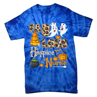 Faboolous Hospice Nurse Funny Rn Squad Halloween Puns Gift Tie-Dye T-Shirt