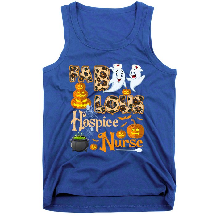 Faboolous Hospice Nurse Funny Rn Squad Halloween Puns Gift Tank Top