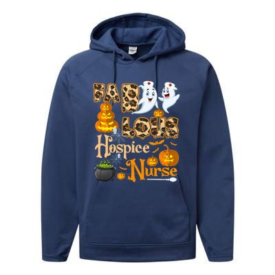 Faboolous Hospice Nurse Funny Rn Squad Halloween Puns Gift Performance Fleece Hoodie