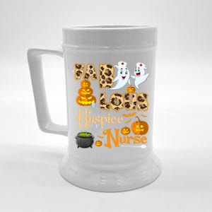 Faboolous Hospice Nurse Funny Rn Squad Halloween Puns Gift Beer Stein