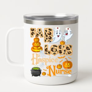 Faboolous Hospice Nurse Funny Rn Squad Halloween Puns Gift 12 oz Stainless Steel Tumbler Cup