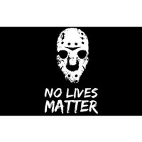 Funny Horror | No Lives Matter | Halloween | Hockey Mask Bumper Sticker