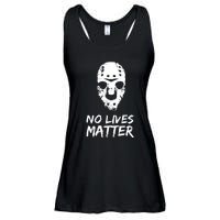 Funny Horror | No Lives Matter | Halloween | Hockey Mask Ladies Essential Flowy Tank