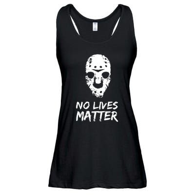 Funny Horror | No Lives Matter | Halloween | Hockey Mask Ladies Essential Flowy Tank