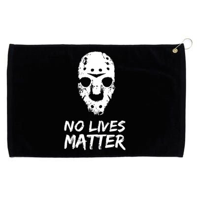 Funny Horror | No Lives Matter | Halloween | Hockey Mask Grommeted Golf Towel