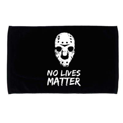 Funny Horror | No Lives Matter | Halloween | Hockey Mask Microfiber Hand Towel