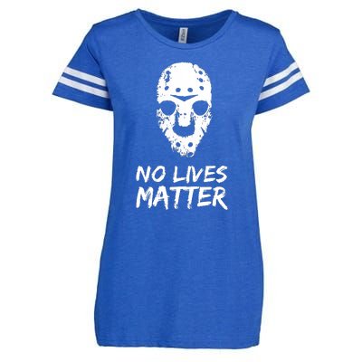 Funny Horror | No Lives Matter | Halloween | Hockey Mask Enza Ladies Jersey Football T-Shirt