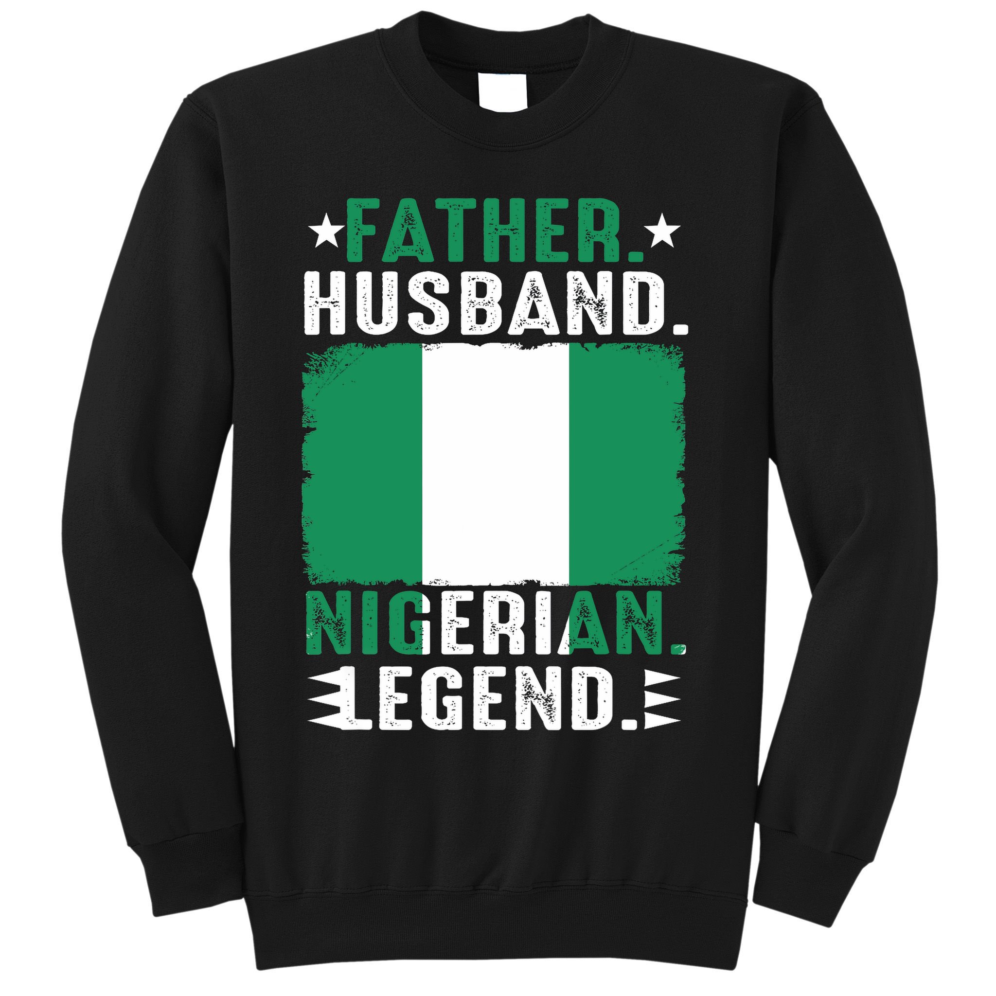 Father Husband Nigeria Father's Day Proud Dad Family Lover  Sweatshirt