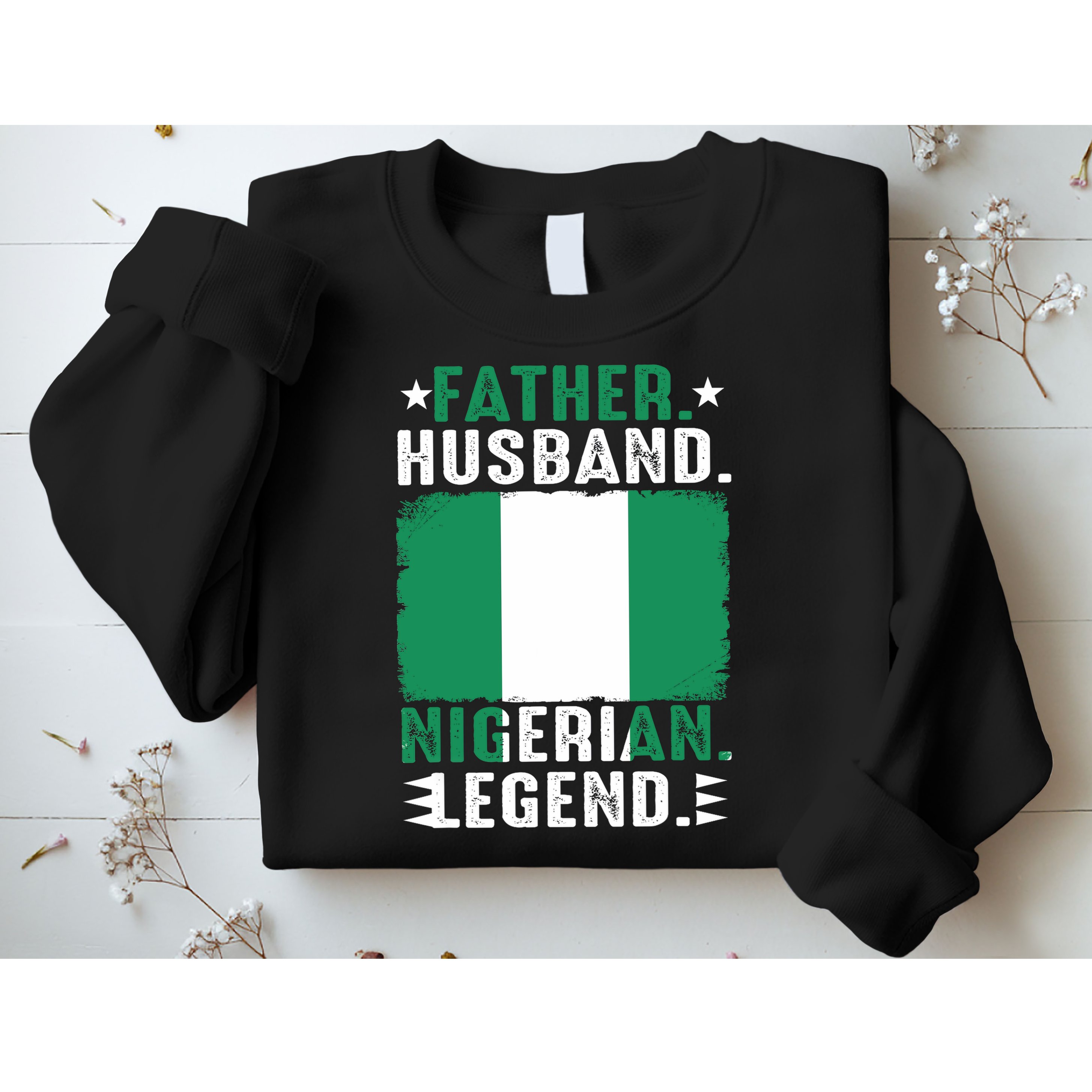 Father Husband Nigeria Father's Day Proud Dad Family Lover  Sweatshirt